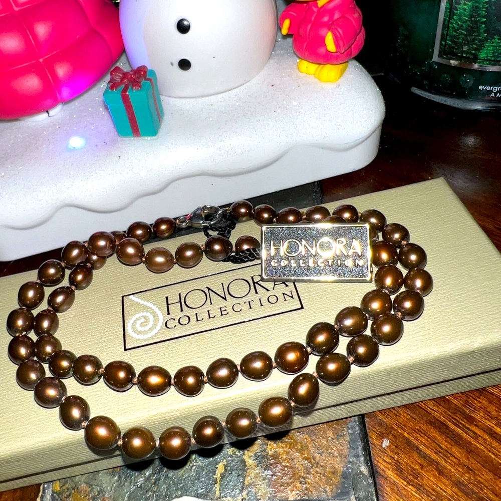 Honora  Chocolate Pearl Necklace